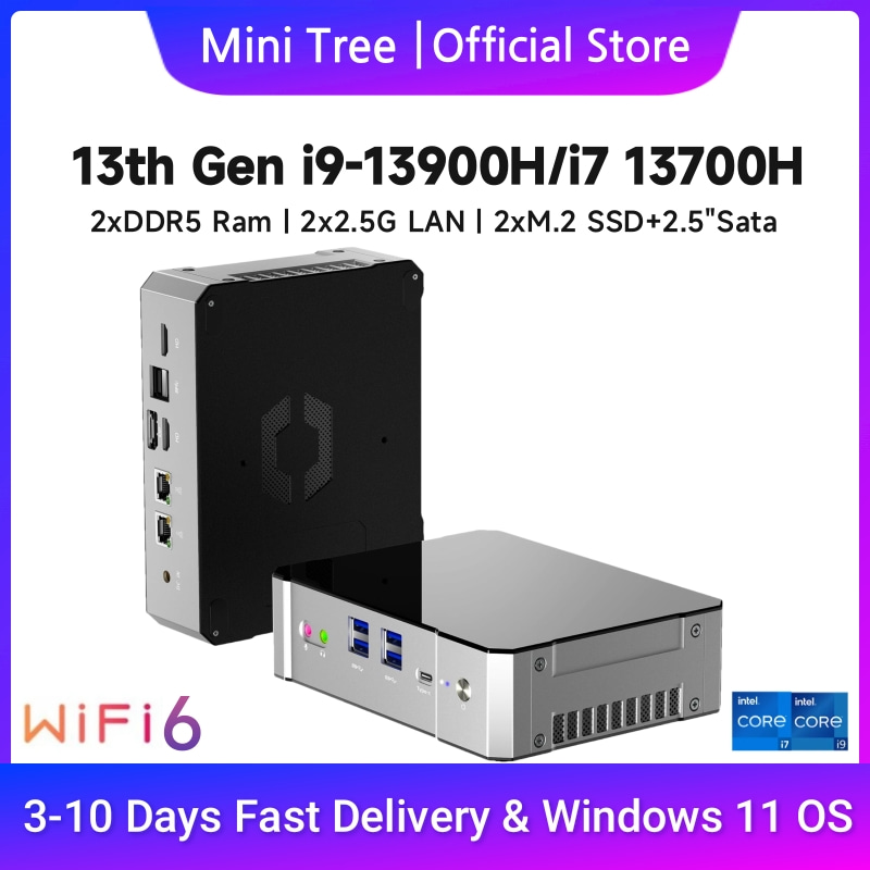 Intel Core I9 13900H Mini Pc - Мини-игровой ПК 13-го поколения Windows 11