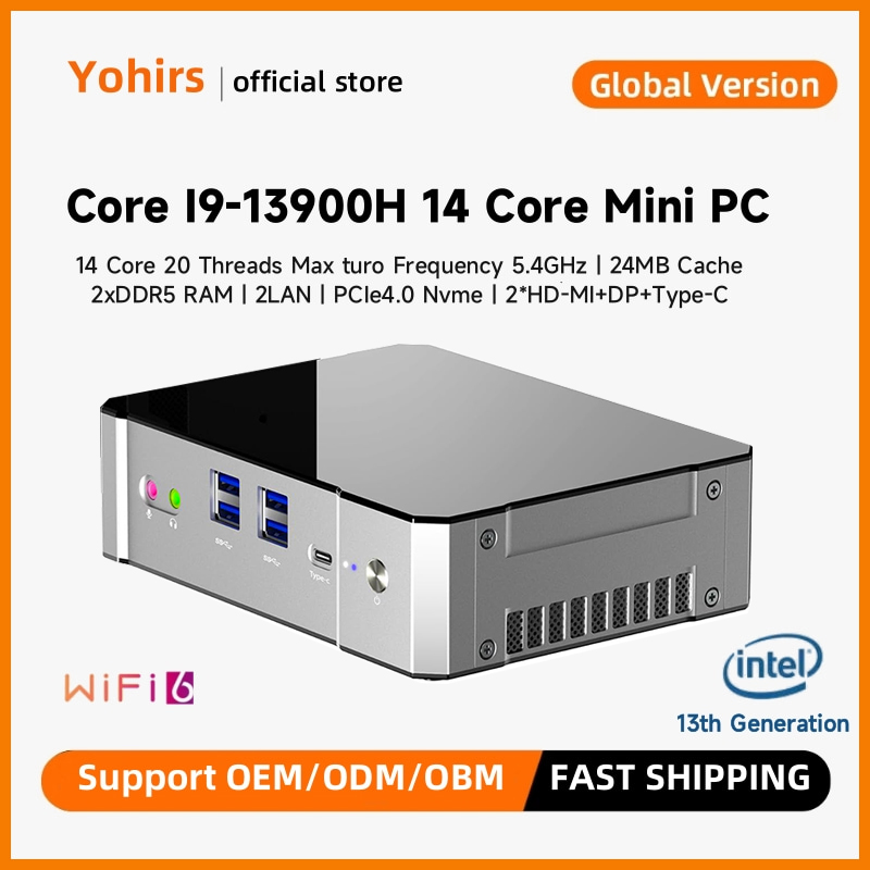 Intel Core I9 13900H Mini Pc - Игровой мини-ПК Yohirs 13-го поколения i9