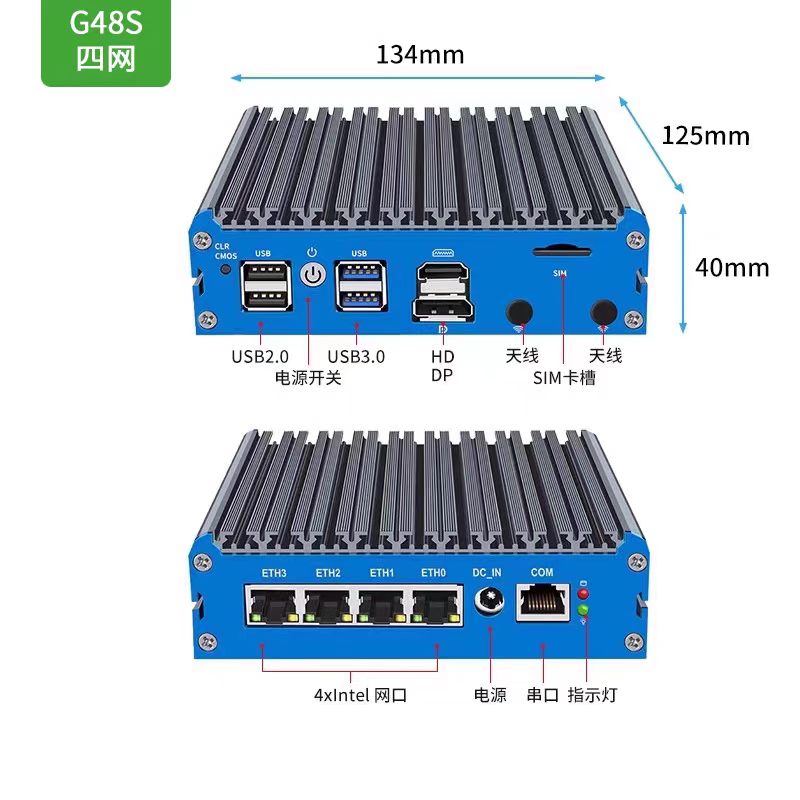 Мини-ПК G48S Alder Lake N100 с – обзор и цена Pfsense Firewall Router 2.5G 4 I226
