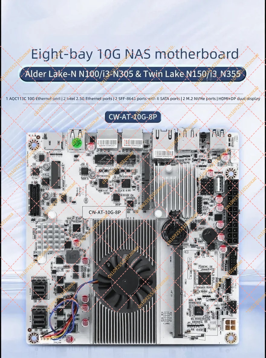 Материнская плата N150 N100 N3 – обзор и цена Nas Motherboard 8 Sata Mini Itx