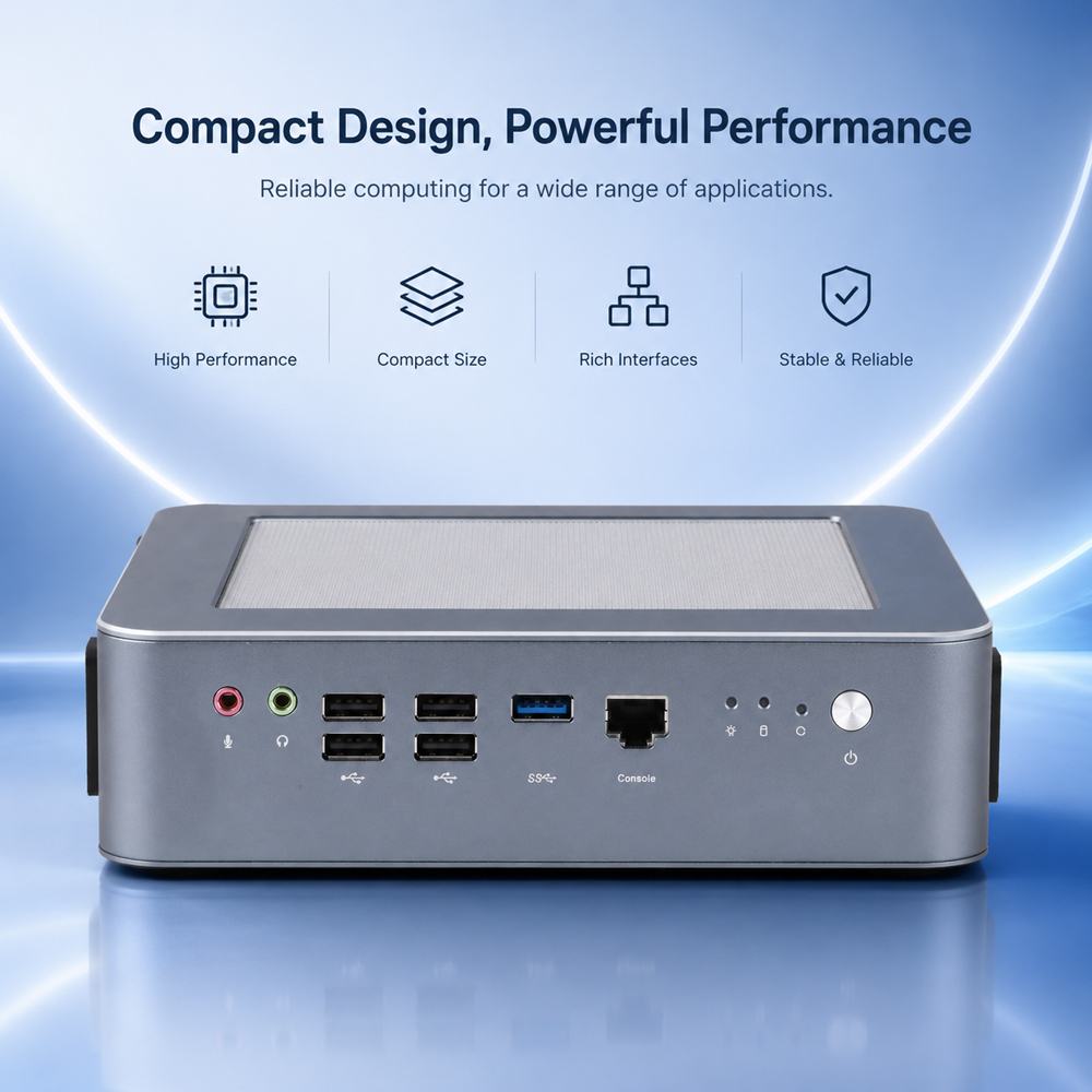 Мини-ПК Qotom Q51551ST с проце – обзор и цена Dual Lan 10G Sfp+ Mini Pc