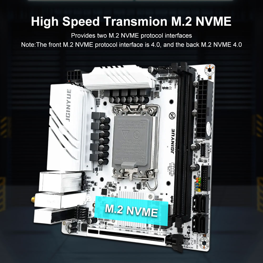 Материнская плата JGINYUE B760 – обзор и цена Lga1700 Itx Motherboard Ddr5