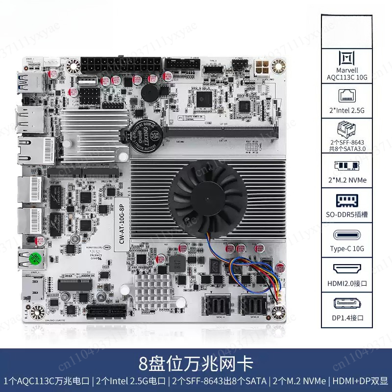 Материнская плата NAS на 8 отс – обзор и цена Nas Motherboard 8 Sata Mini Itx
